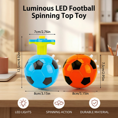 Luminous LED Football Spinning Top Toy