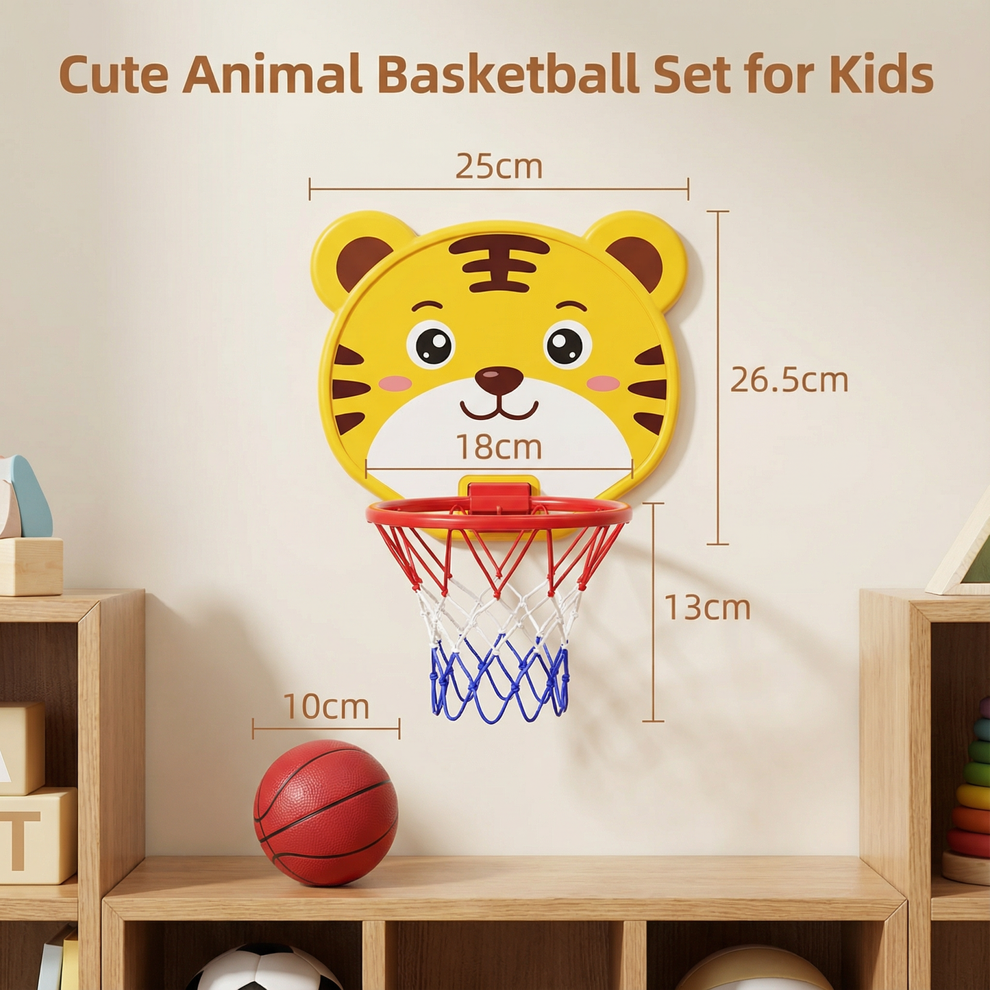 Cute Animal Basketball Set for Kids