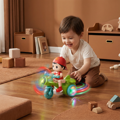 Light-Up Musical Kids Stunt Scooter Toy