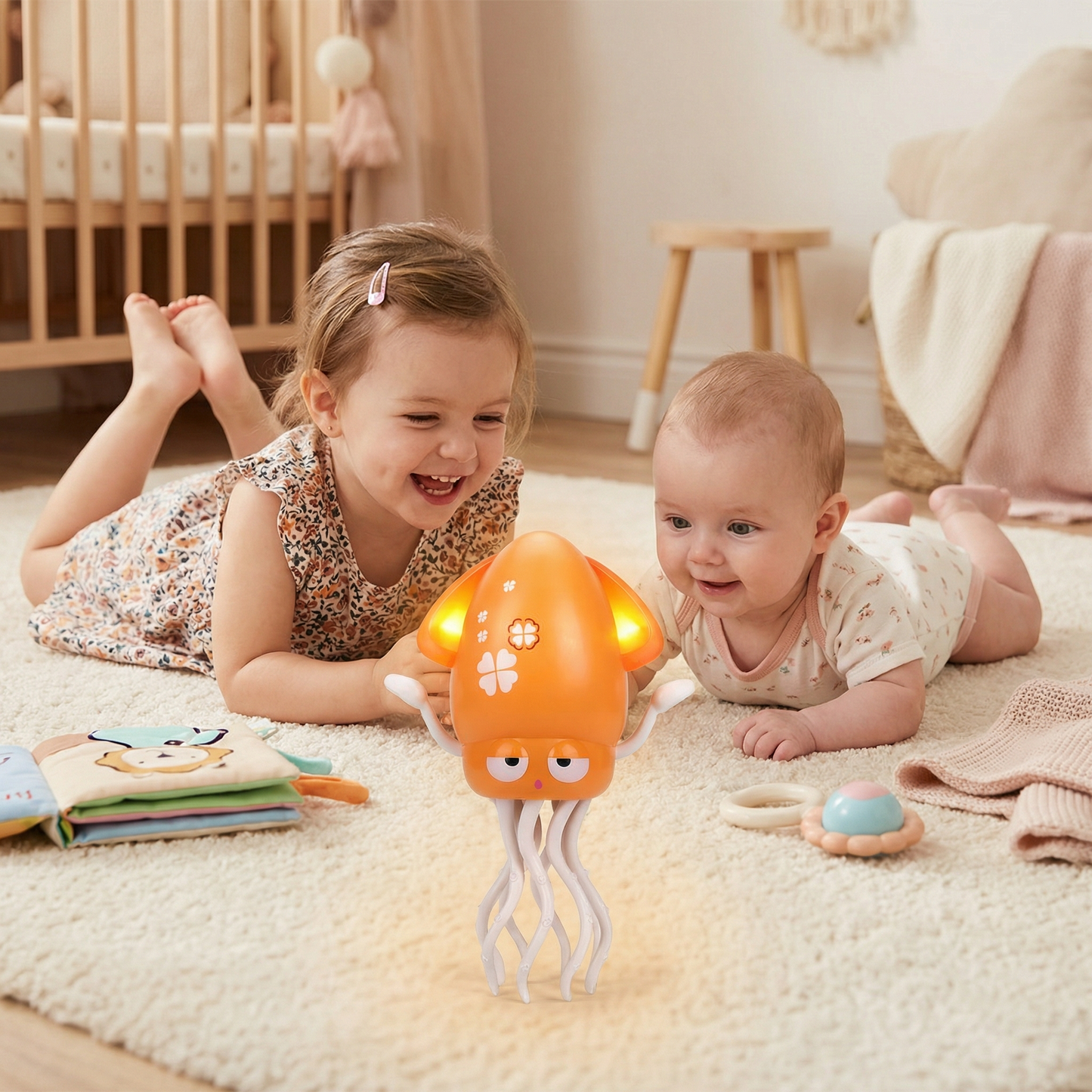 Dancing Squid Tummy Time Toy
