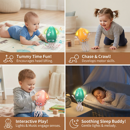 Dancing Squid Tummy Time Toy