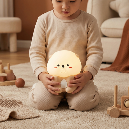 Adorable Bubble-Blowing Otter Silicone Night Lamp