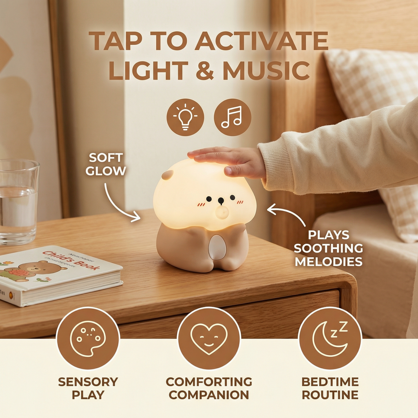 Adorable Bubble-Blowing Otter Silicone Night Lamp