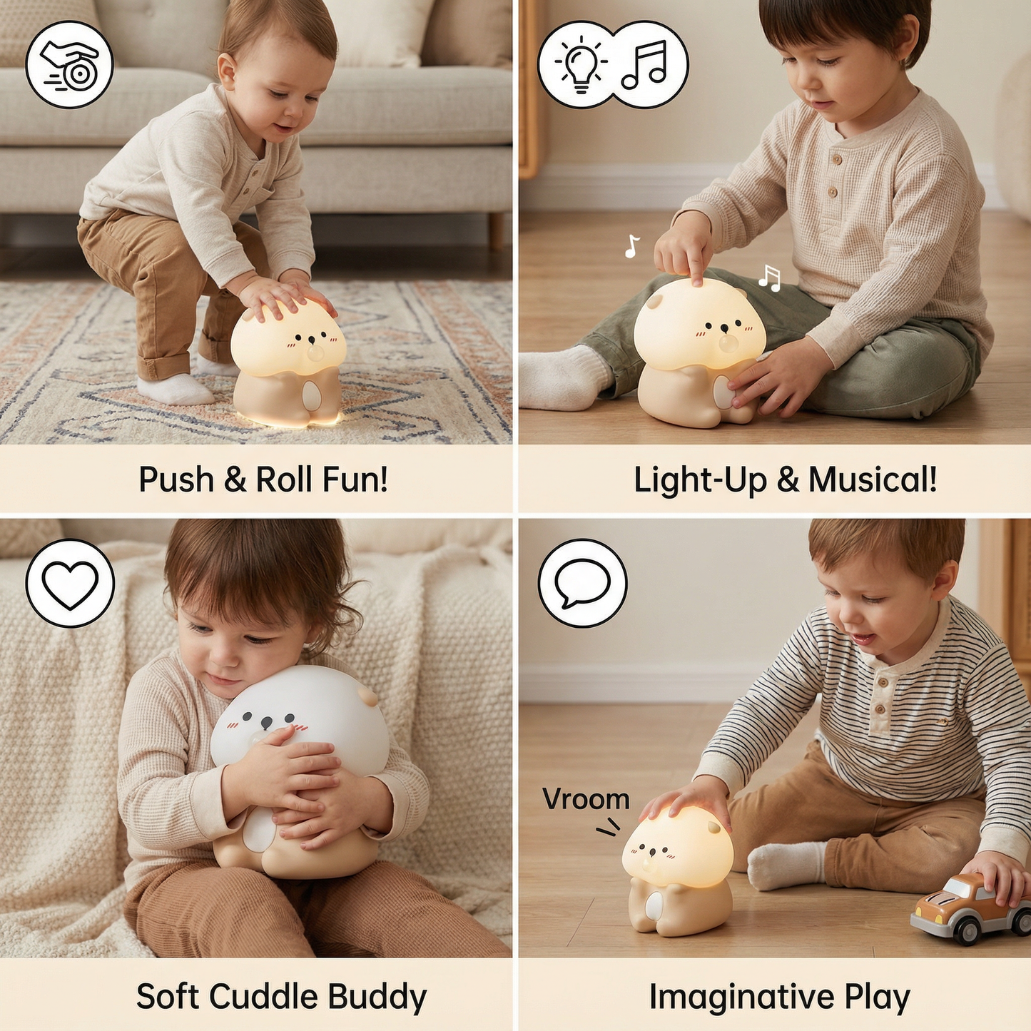 Adorable Bubble-Blowing Otter Silicone Night Lamp