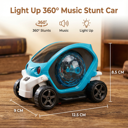 Light Up 360° Music Stunt Car