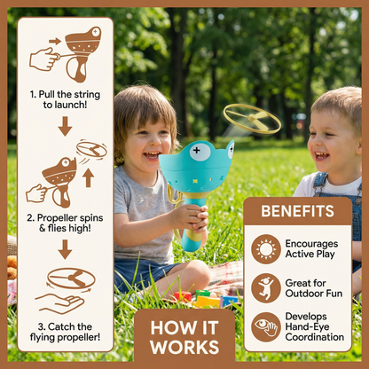 Flying Propeller Toy with String Starter