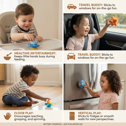 Montessori Suction Cup Spinner – Rotating Educational Toy