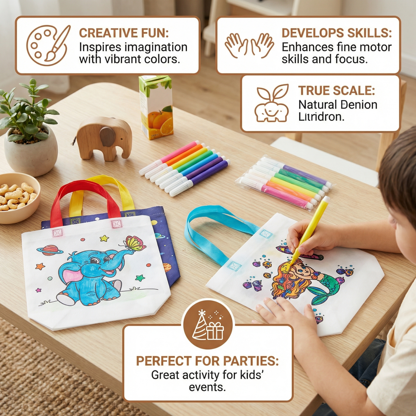 DIY Painting Bag Set with Pens