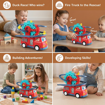 Firefighter Duck Slide Car
