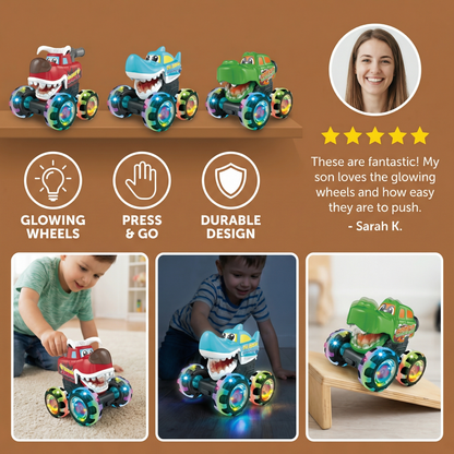 Luminous monster truck toy cars