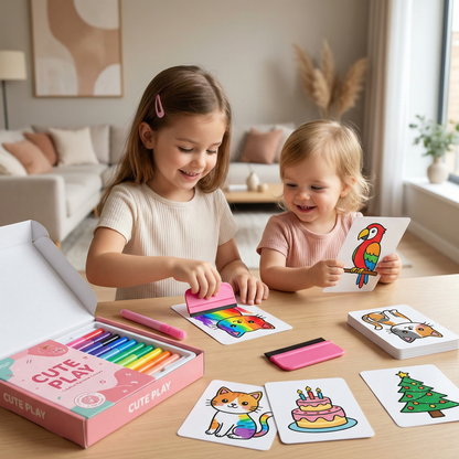 Creative Rainbow Colours Wipe Art Set