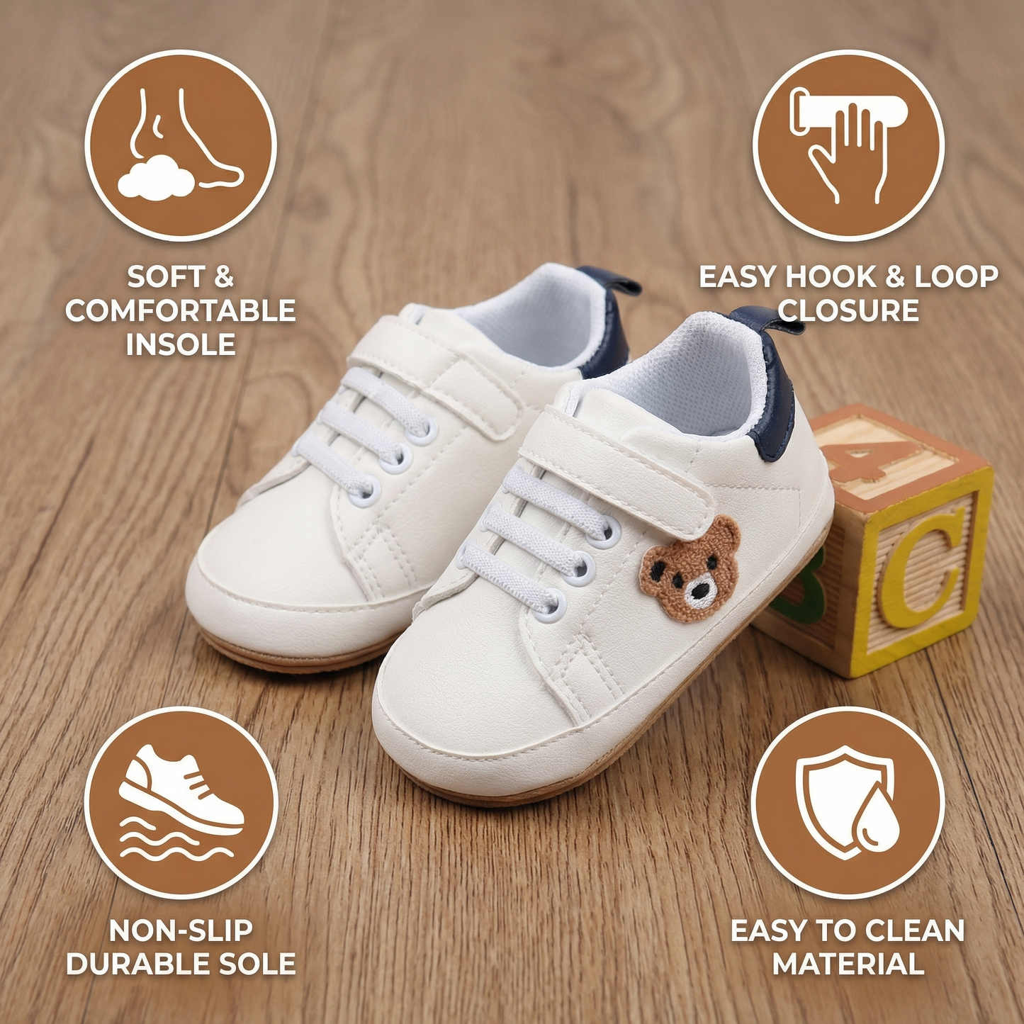 Toddler Shoes in a Cute Bear Design