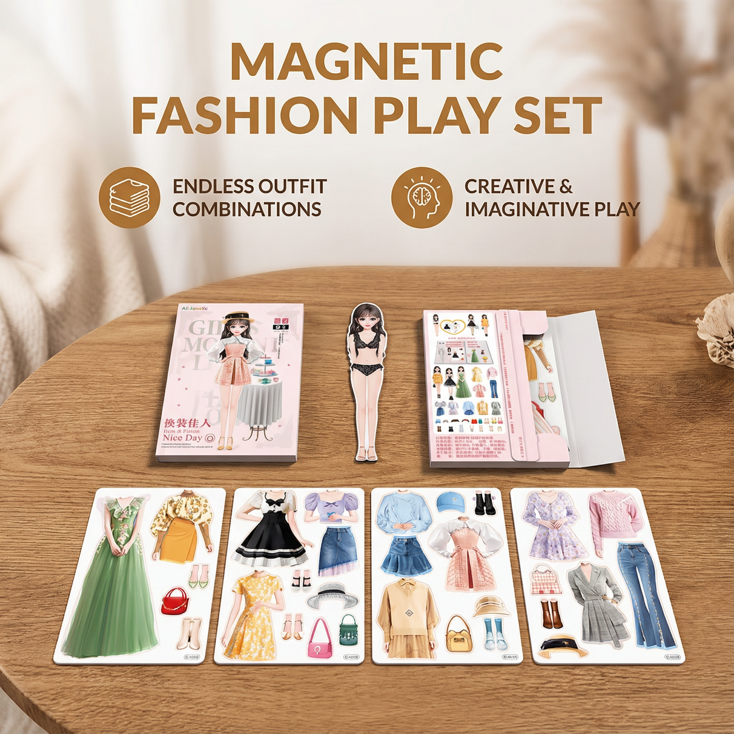 Magnetic Fashion Play Set for Children