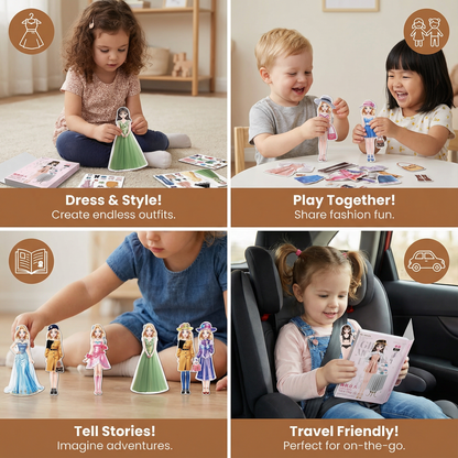 Magnetic Fashion Play Set for Children