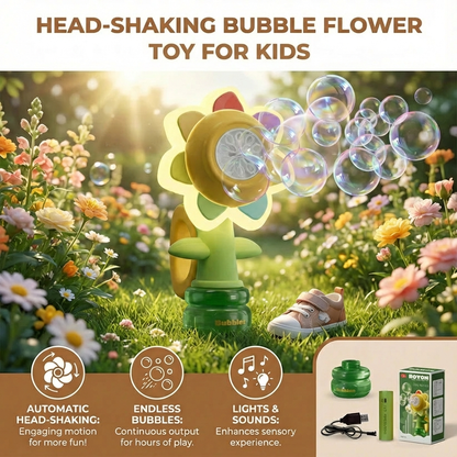 Head-Shaking Bubble Flower Toy for Kids