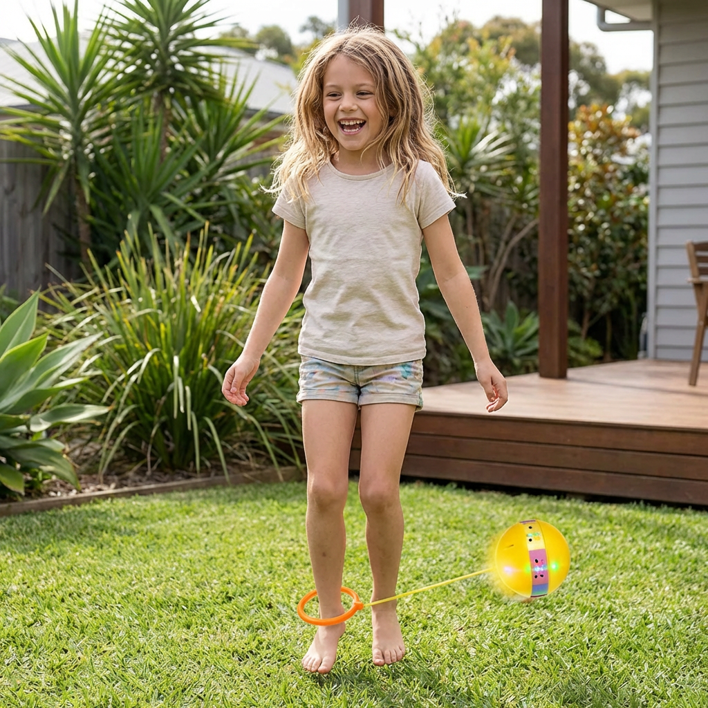 LED Ankle Skip Ball – Interactive Jumping Toy for Kids